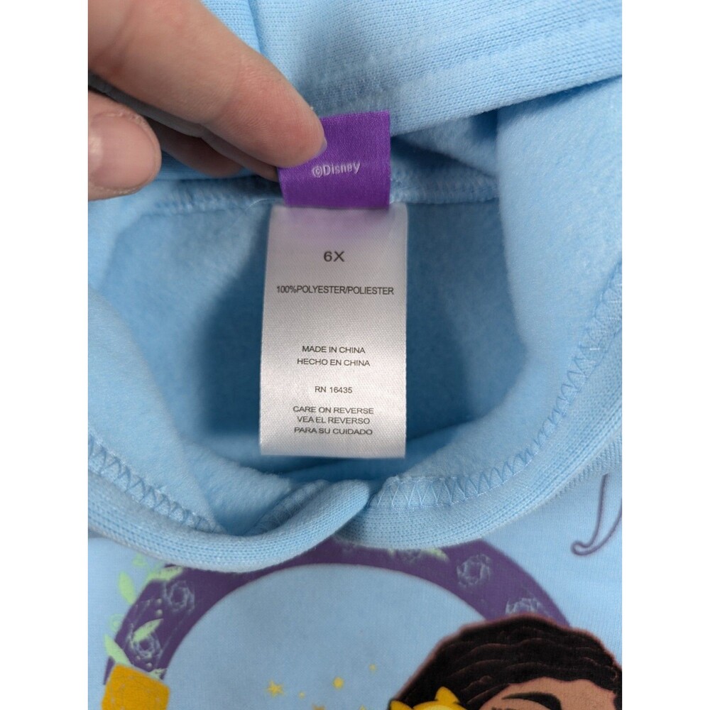 Disney Wish - Asha - Blue Sweatshirt & Pants - Youth - Size 6X - Picture 8 of 14